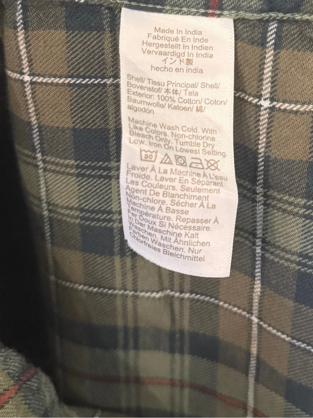 J.Crew Men’s Large Brushed Twill Flannel Shirt Green Plaid Button Down
